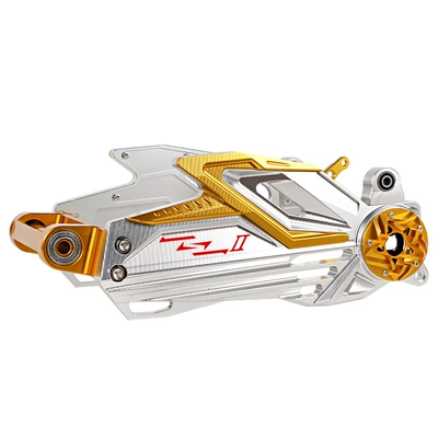 Second-Generation Shield Spearfish N1S N-Series Nine N/M-Series Electric Motorcycle Universal Modified Shock Absorber Caliper Flat Fork Complete Set (Motorcycle frame) - second-generation-aegis-flat-fork-silver-gold-flat-fork-only