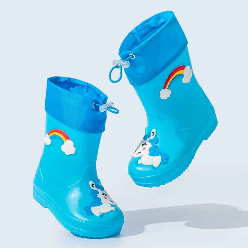 Детские резиновые сапоги, водонепроницаемые резиновые сапоги для мальчиков, для девочек от 2 до 10 лет, легкие нескользящие водные сапоги, водная обувь, детская детская обувь