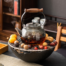 厂家室内围炉煮茶壶电陶炉煮茶炉罐罐茶煮茶器烤奶茶罐玻璃泡茶壶