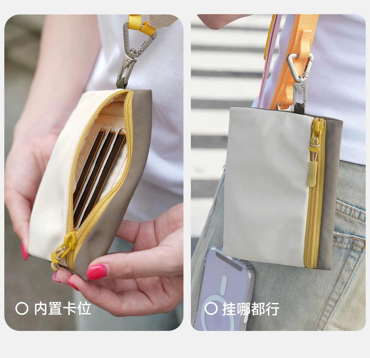 Mehrzweck-Dokumententasche Reisepass-Tasche Kartentasche Kartenhalter Chipkartentasche Mehrfach-Kartenfächer tragbar Schultertasche Reisetasche