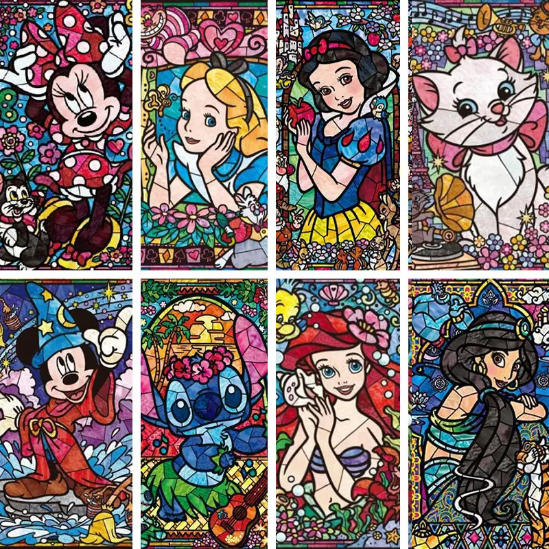 欧美满钻5D卡通钻石画diy 动漫人物手工钻石十字绣客厅装饰画批发