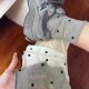 Mesh Breathable Wave Dot Mesh Curl Hollow Stacking Socks Women's Mid-length Socks Summer Thin Stockings Women's Summer