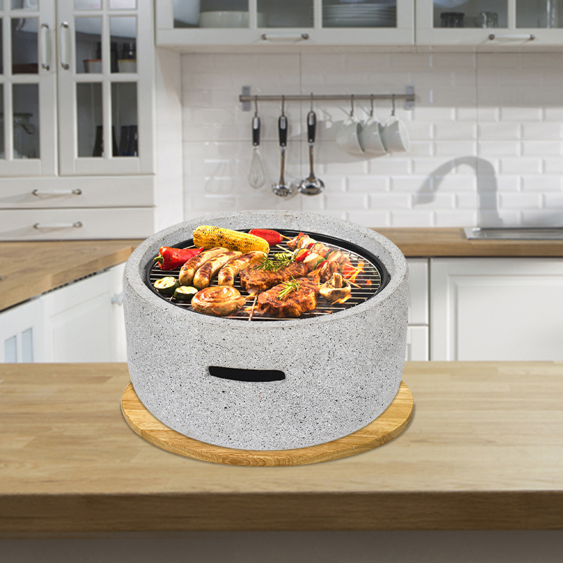 horno de óxido de magnesio con cubierta de madera horno exterior para hacer té horno de jardín horno de horno con mesa de barbacoa horno de barbacoa