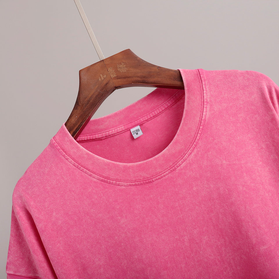 Áo thun nam tay ngắn cổ tròn cotton giặt mềm phong cách Âu Mỹ — Màu cà phê, Màu mơ, Màu tím, Màu xanh lam chi tiết 13