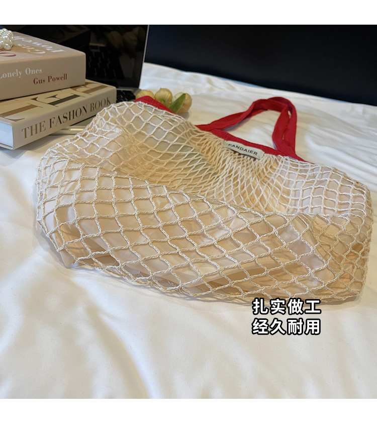 Lazy style large bag Women's 2025 new trendy and versatile single-shoulder bag with large capacity hollowed-out tote bag undefined