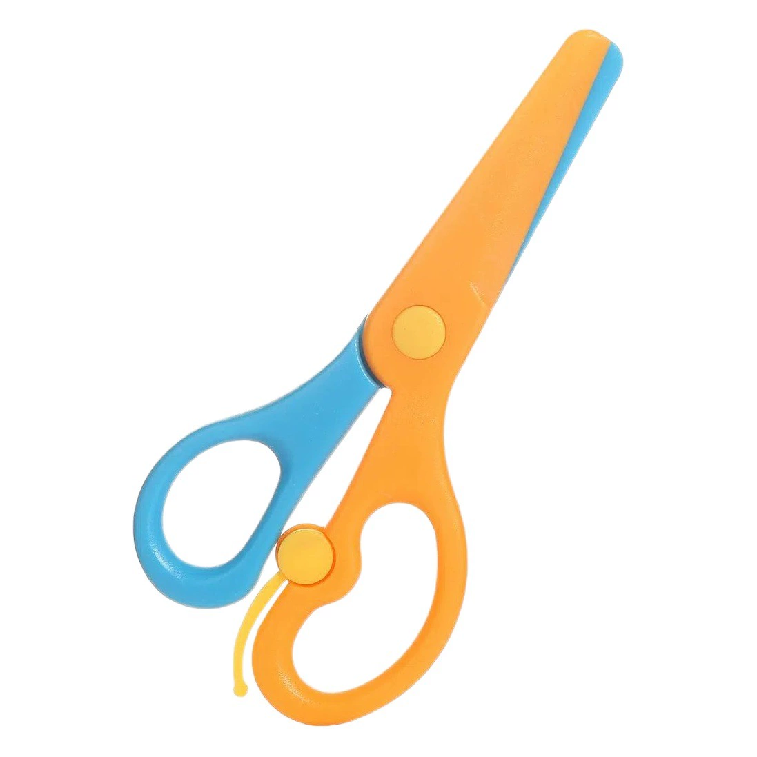 Детские ножницы, пластиковые ножницы ручной работы с закругленными кончиками для учащихся начальной школы, детского сада, для творчества, резки бумаги, игрушек для рукоделия, безопасные и портативные канцелярские принадлежности