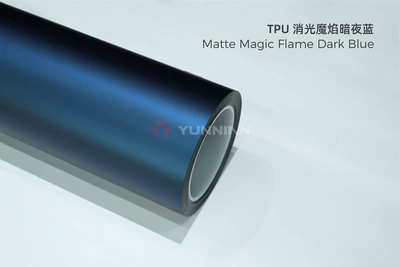 factory wholesale, cross-border direct sales, Auto Color Change Film - tpu-matte-magic-flame-dark-night-blue-15215m