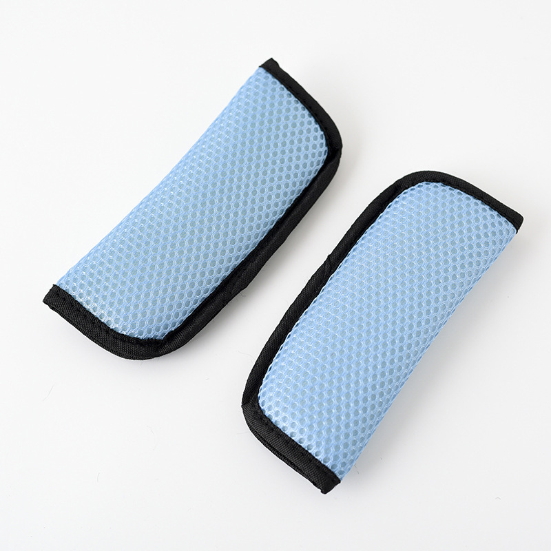 Car child safety belt shoulder pad, child seat safety belt fastener, cute anti-strangling stroller shoulder pad