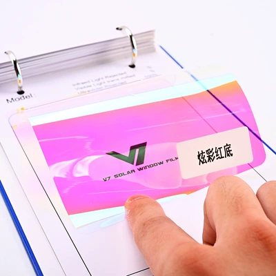 Sunscreen film for whole car, building film wholesale, front windshield film, car window film, heat-insulating glass film, sun protection and explosion-proof film (Automotive Film) - 152m30m-dazzling-red-background