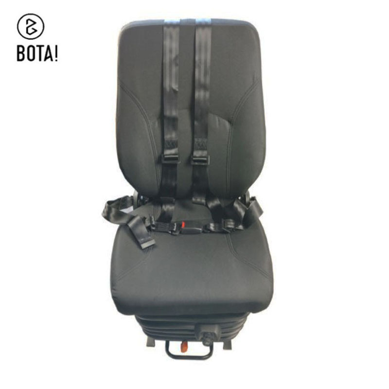 Camión minero asiento del conductor cinturón de seguridad de cuatro puntos 24V bomba autoinflable asiento del airbag asiento del equipo de la mina de carbón