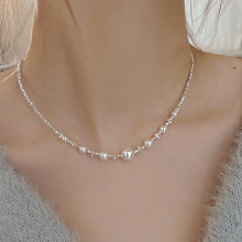 施家碎银几两满天星珍珠项链女2025新款爆款高级感精致小米珠项链