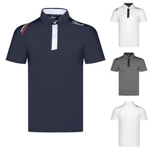 Golf Jersey Men's T-Shirt Summer Golf Top Sports Casual Quick-Drying Versatile Fashionable Breathable Short-Sleeved Elastic