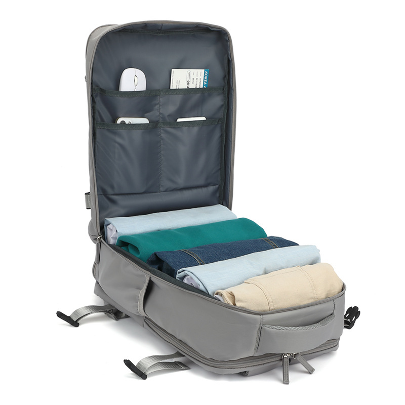 Viajes transfronterizos simples, hombres y mujeres, mochila de gran capacidad ligera con almacenamiento de zapatos, mochila multifuncional para viajes de negocios, computadoras