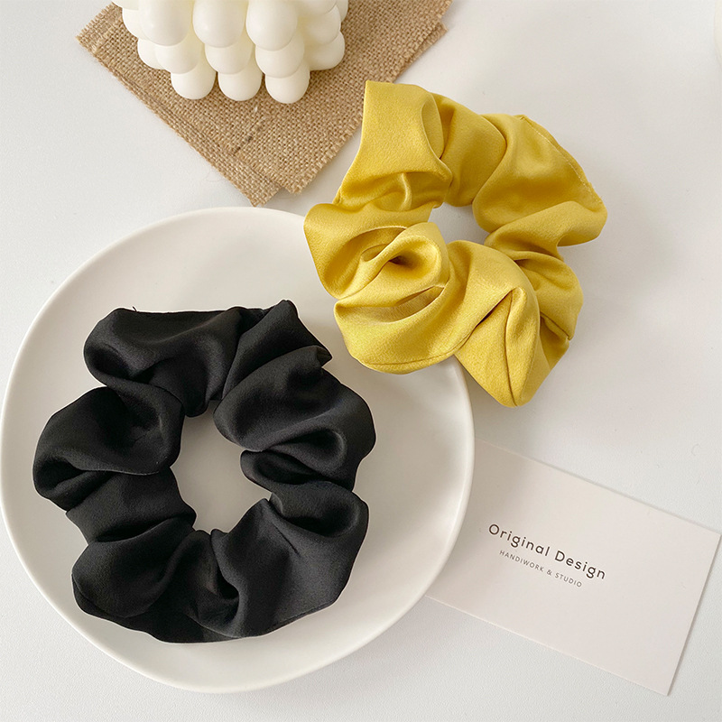 Women's Simple Style Solid Color Cloth Hair Tie display picture 11