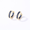 Zirconium, earrings, fashionable advanced small design accessory, light luxury style, bright catchy style