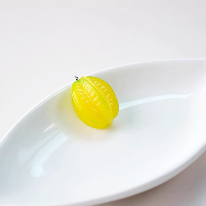 DIY配件树脂仿真萌粒西瓜荔枝桃子芒果水果摆件车载装饰品|undefined