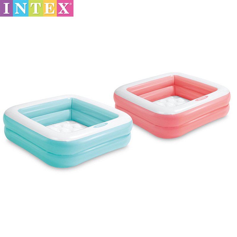 Original genuine INTEX inflatable swimming pool square baby paddling pool ocean ball pool sand pool 57100 inflatable bottom