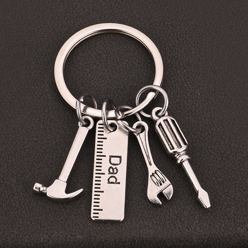 1 Piece Quantity Simple Style Letter Ruler Wrench Zinc Alloy Father'S Day Men's Slip-on Keychain