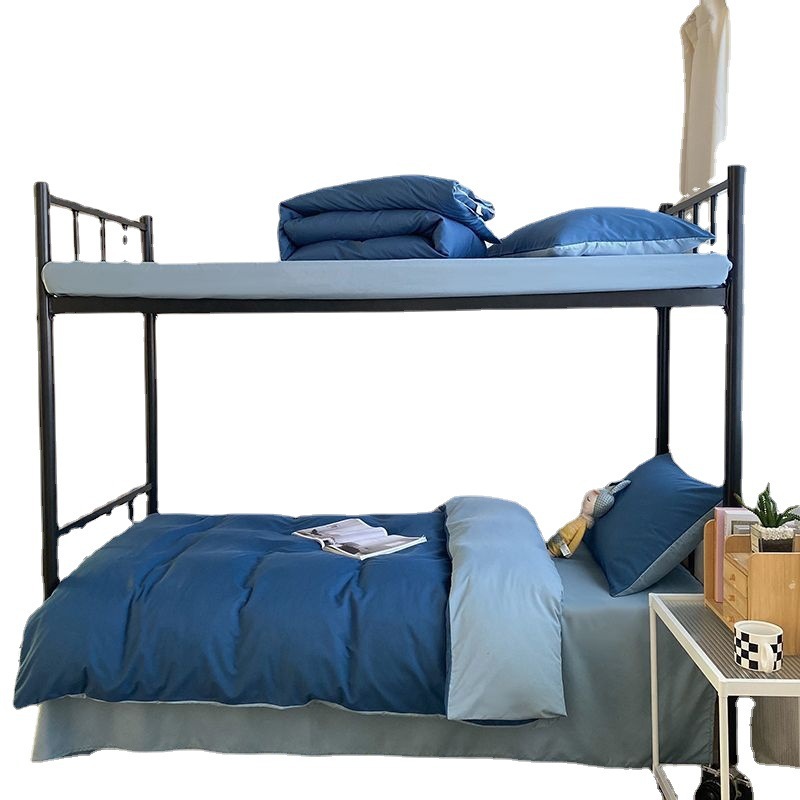 Edredón de color sólido un conjunto de edredón de invierno Core Four Seasons dormitorio de estudiantes universal edredón de algodón de primavera y otoño conjunto de cuatro o seis piezas