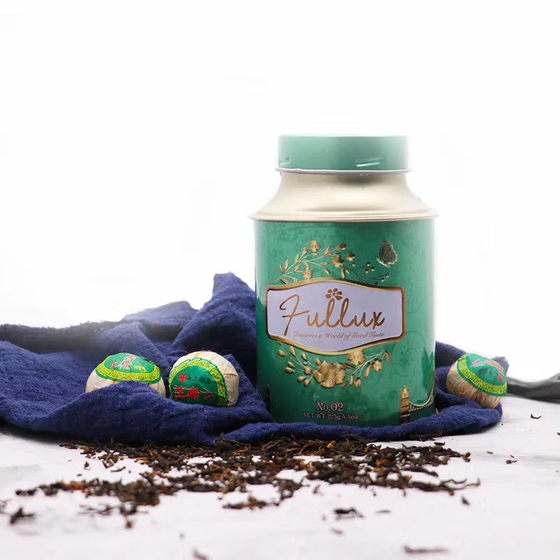 铁盒厂家批发马口铁茶叶铁罐 欧美风格密封旋盖红茶铁罐子