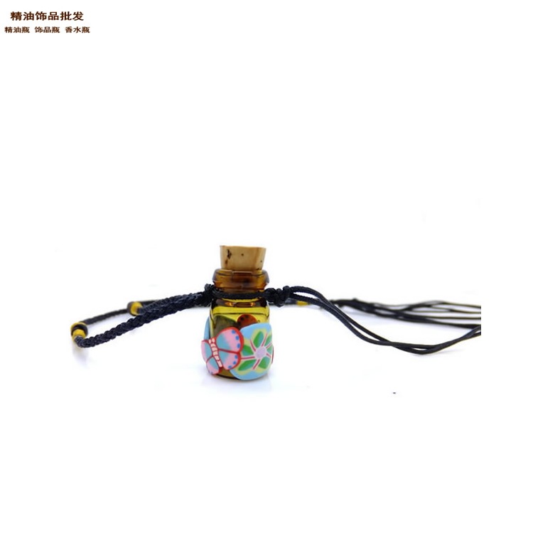 精油饰品网半包软陶瓶黑色简易牛筋绳项链04.jpg