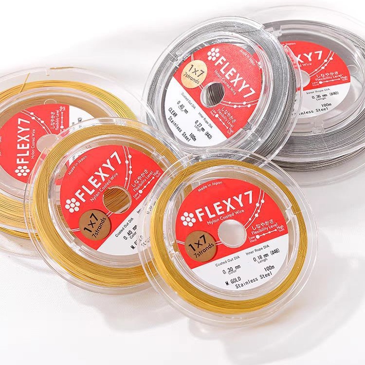 日本FLEXY7进口软钢丝线珠宝线diy手工珍珠串线项链手链配件批发