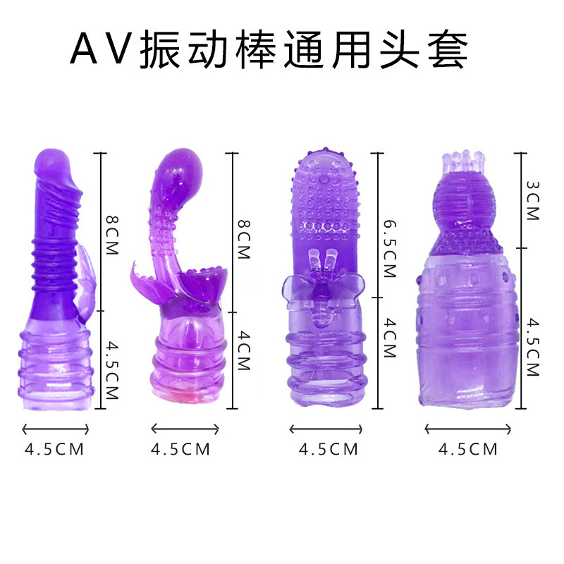 Honey Tongue Clitoral Vibrator Accessory with Soft Silicone Head, Purple, 14 cm — detail image 3