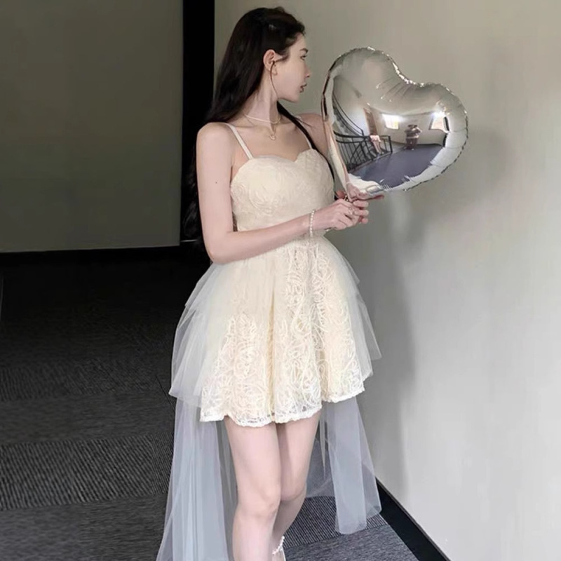 2025 春夏の新スタイルウエスト気質ハイエンド誕生日ドレスフレンチスタイルの逃亡王女ドレス女性のための|undefined