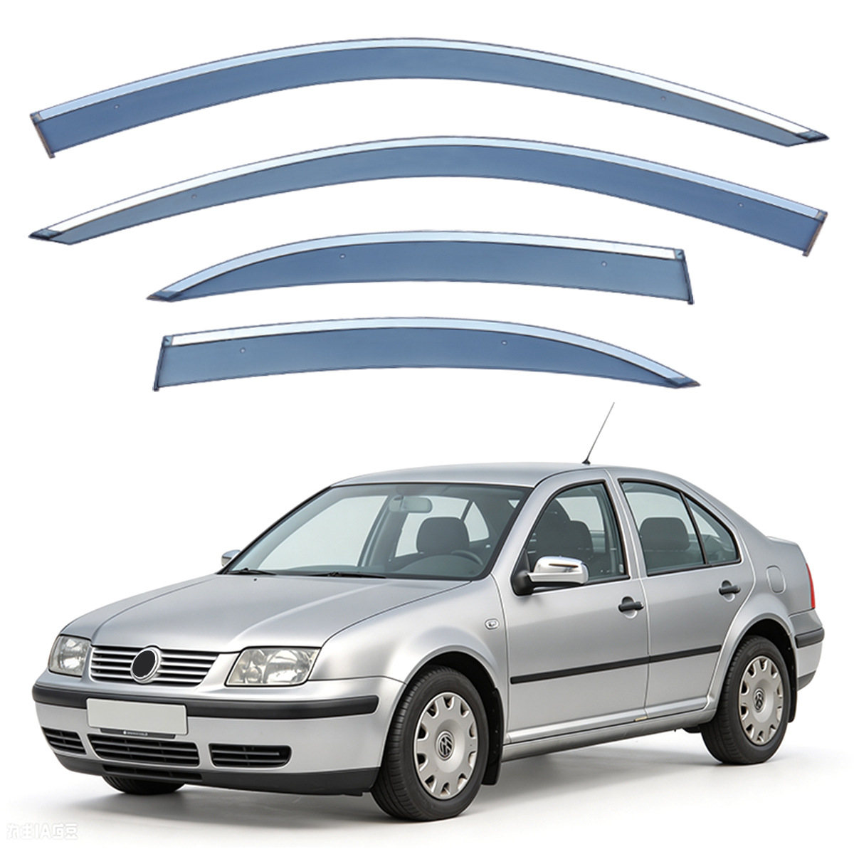 Suitable for Volkswagen VW Bora window visors, providing sun and rain protection [Mexico]