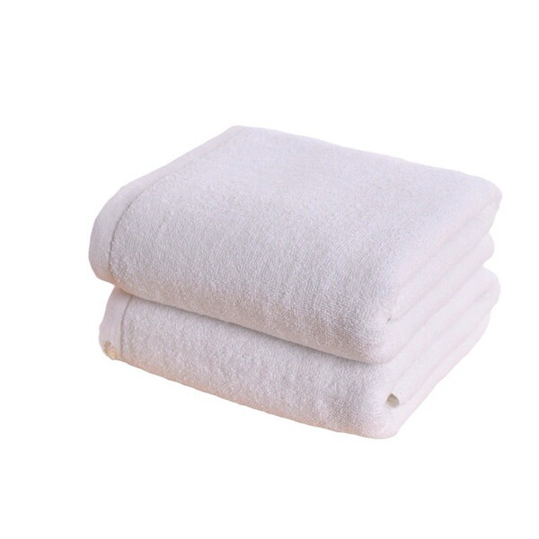 soft white bath towel