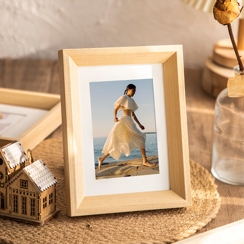 Wooden Photo Frame, Desktop, Photo Washing, Frame Making, 6-inch, 8-inch, Children's Photos, Printing, Photo Frame, Wall Hanging, Decorative Ornament