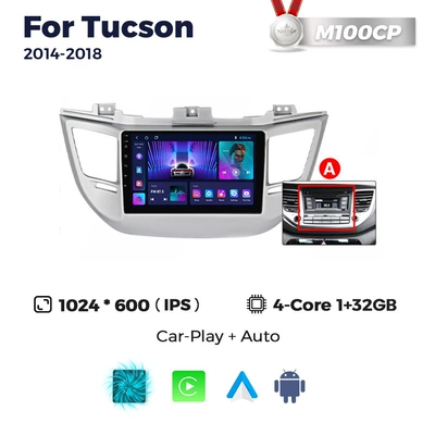 DVD Navigation Tucson 2014-2018 Hyundai - a-m100cp-1-32-quad-core-wifi-edition