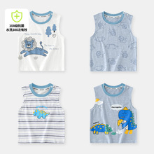 2025新款男童无袖T恤夏装童装婴儿衣服儿童宝宝半袖夏季薄