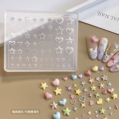 Manicure Dopamine Star Silicone: Dırnaq bəzəkləri