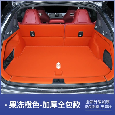 trunk mats, full coverage extended | Trunk Mat - jelly-orange-all-inclusive-trunk-mat-zhijie-r7-pure-electric-version