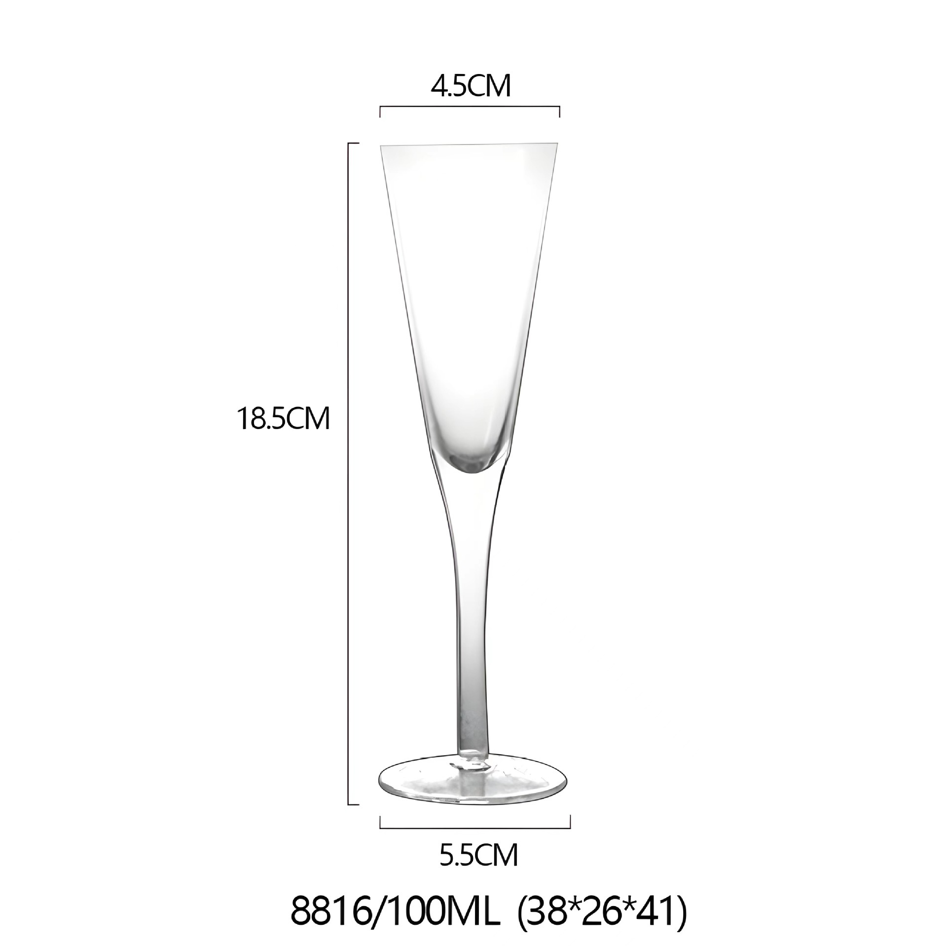Bar creativo cristal taza de cóctel martini taza margarita taza triangular taza de pie alto taza de champán