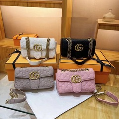 外贸热销GG包包经典时尚双G女包链条包酒神单肩斜挎包马蒙包bag