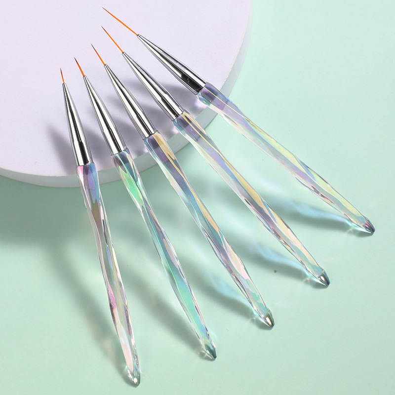 Color deslumbrante conjunto de pinceles de uñas gradiente 5 conjuntos de pinceles de fototerapia de pinceles de uñas herramientas de pinceles de uñas