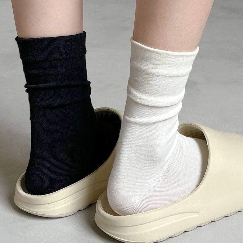 White Slouch Socks for Women, Thin Summer Mid-Calf Cotton Socks, Paired with Small Leather Shoes, Spring and Summer Sports Socks, Black Maternity Long Socks White Slouch Socks for Women, Thin Summer Mid-Calf Cotton Socks, Paired with Small Leather Shoes, Spring and Summer Sports Socks, Black Maternity Long Socks