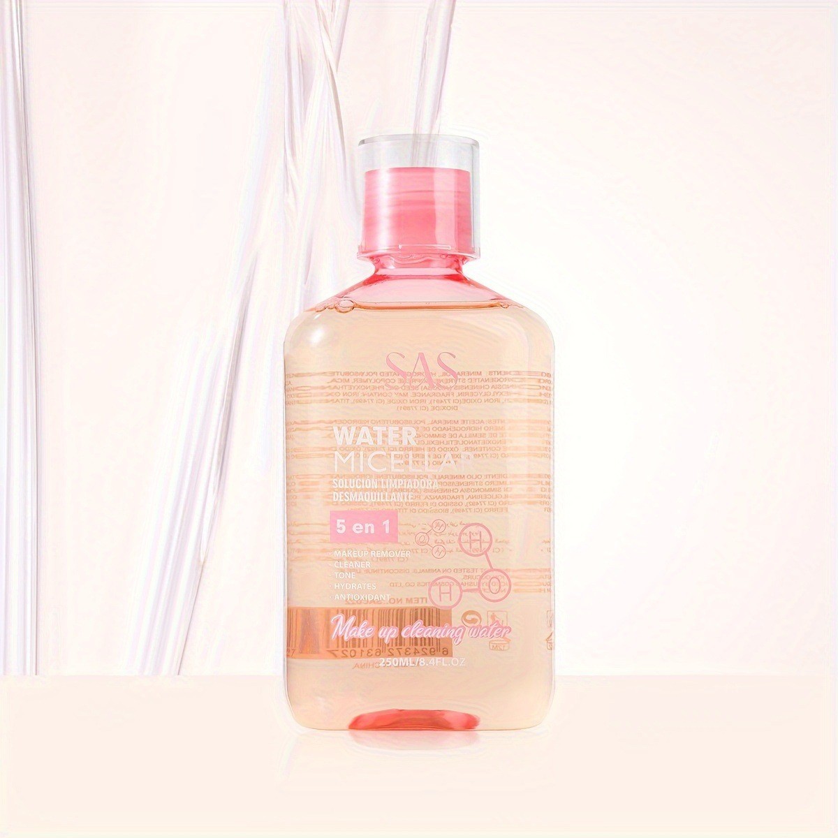 USHAS Europa y los Estados Unidos transfronterizos spot micelar limpiador de maquillaje profundo suave no irritante limpiador de maquillaje SAC022