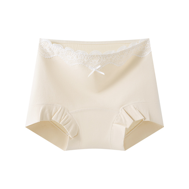 Bóxer Calzoncillos Calzoncillos de entrepierna larga de algodón puro para mujer Primavera y verano 10a Pantalones de seguridad de cintura media sin costuras antibacterianos