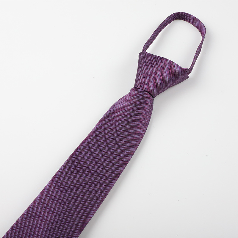 Corbata perezosa de los hombres de estilo coreano ropa formal negocio fácil tire novio mejor hombre boda hombres cremallera corbata fábrica al por mayor