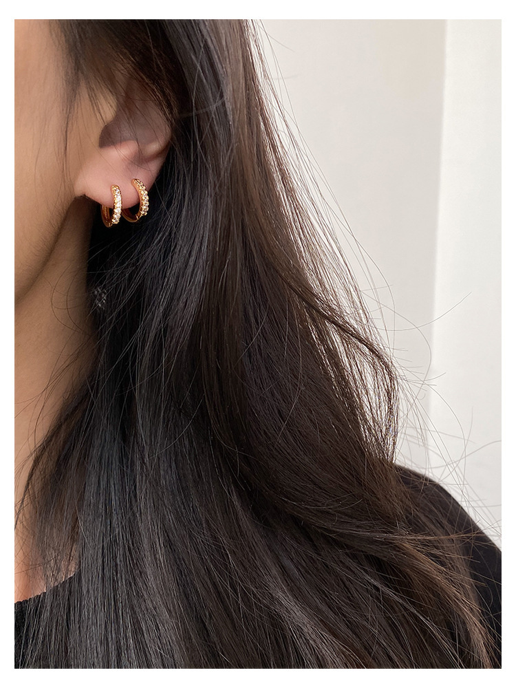 Internet celebrity's same asymmetrical water droplet buckle, ring, women's simple personality, exquisite summer ear_voghion.com