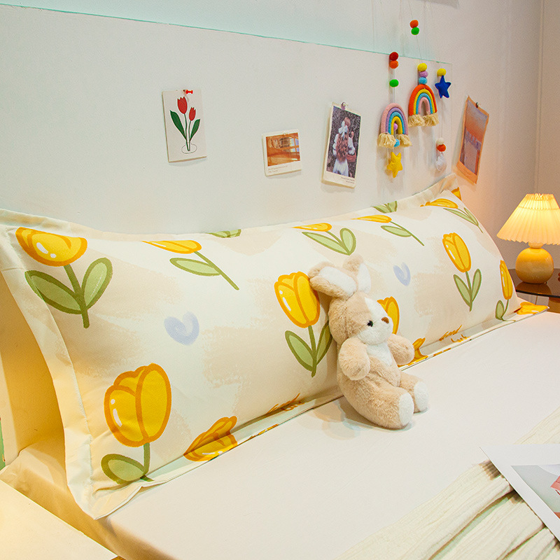 Funda De Almohada doble funda de almohada larga 1 m1.2 M 1,5 m 1,8 m funda de almohada pareja funda de almohada alargada algodón no puro