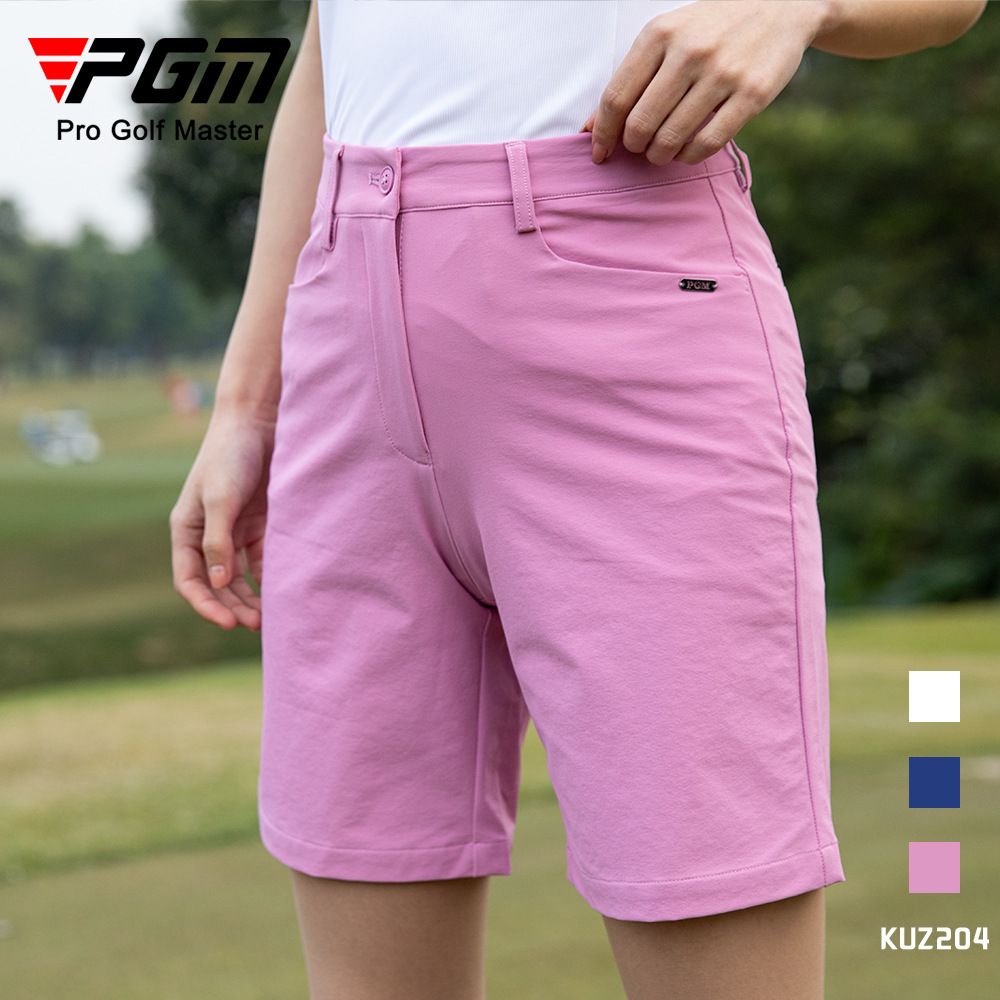 Quần short golf nữ co giãn thoáng khí dáng thể thao — Quần short màu hồng [co giãn và thoải mái/thoáng khí và khô ráo/nâng hông và hông] KUZ204, Quần short màu xanh lam [co giãn và thoải mái/thoáng khí và khô ráo/nâng hông và hông] KUZ204, Quần short trắng [co giãn và thoải mái/thoáng khí và khô ráo/nâng hông và hông] KUZ204