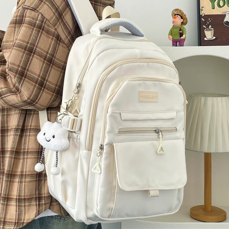 School Bag for Girls, Ins-Style Versatile Backpack for Grades 3-6, Middle School, High School, and College Students, Large Capacity, Weight-Reducing, Multi-Layered Double-Shoulder Backpack