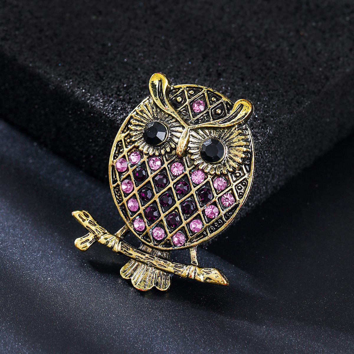 Vintage uil reversspeld voor herenjas creatieve broche accessoire_voghion.com