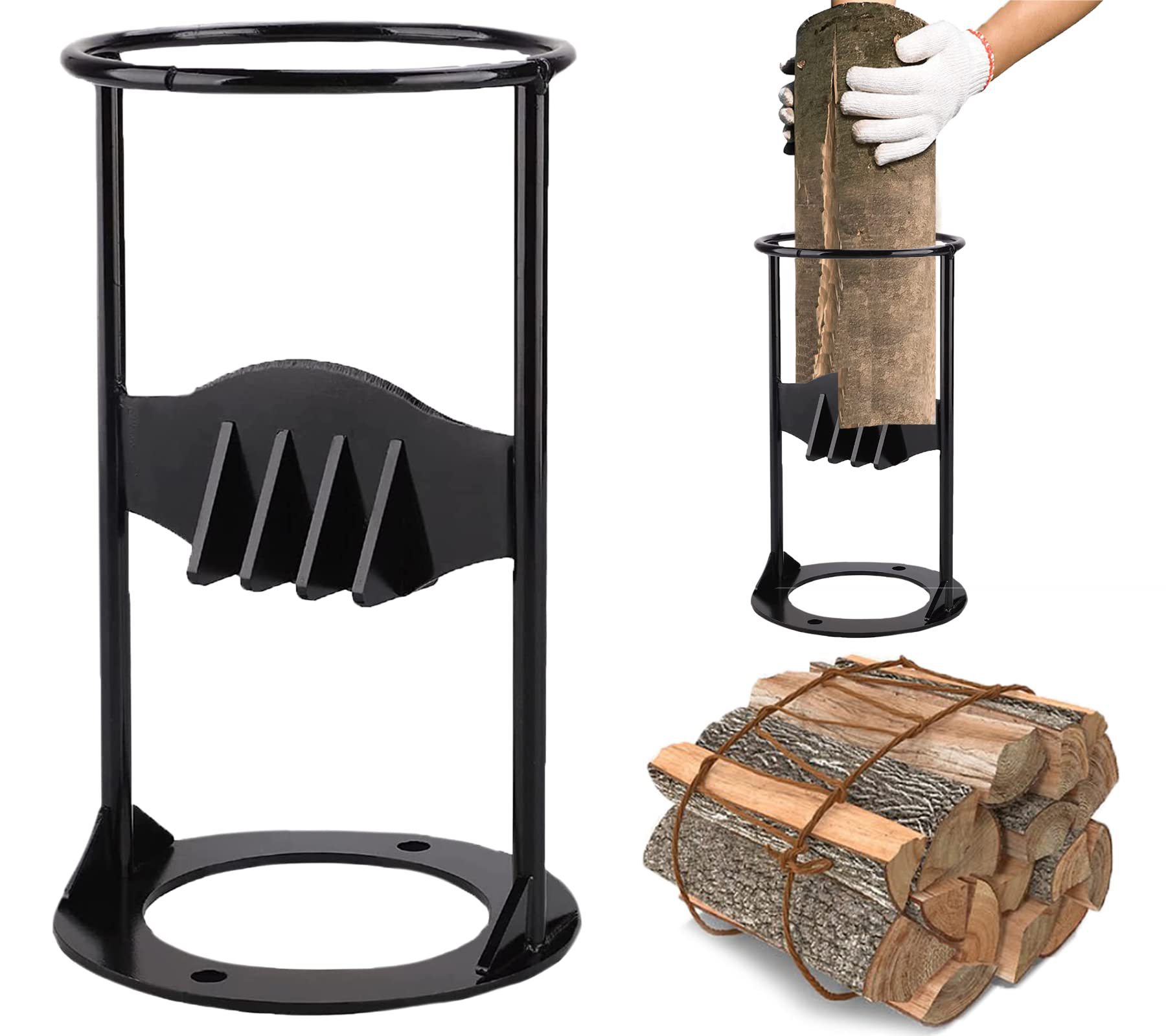 亚马逊新款跨境拆卸劈柴野营破柴器户外劈柴器分离器劈柴架劈柴器