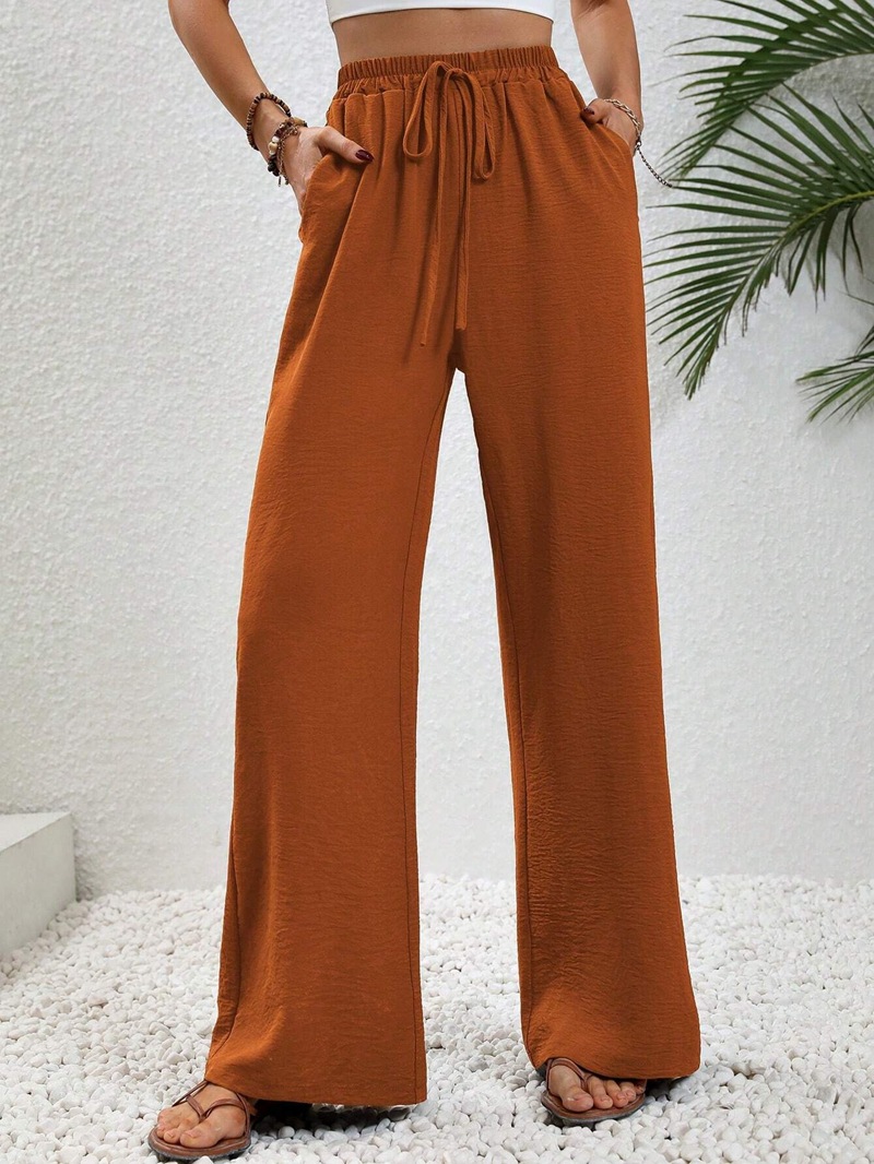 Women's Daily Streetwear Solid Color Full Length Casual Pants Straight Pants display picture 48