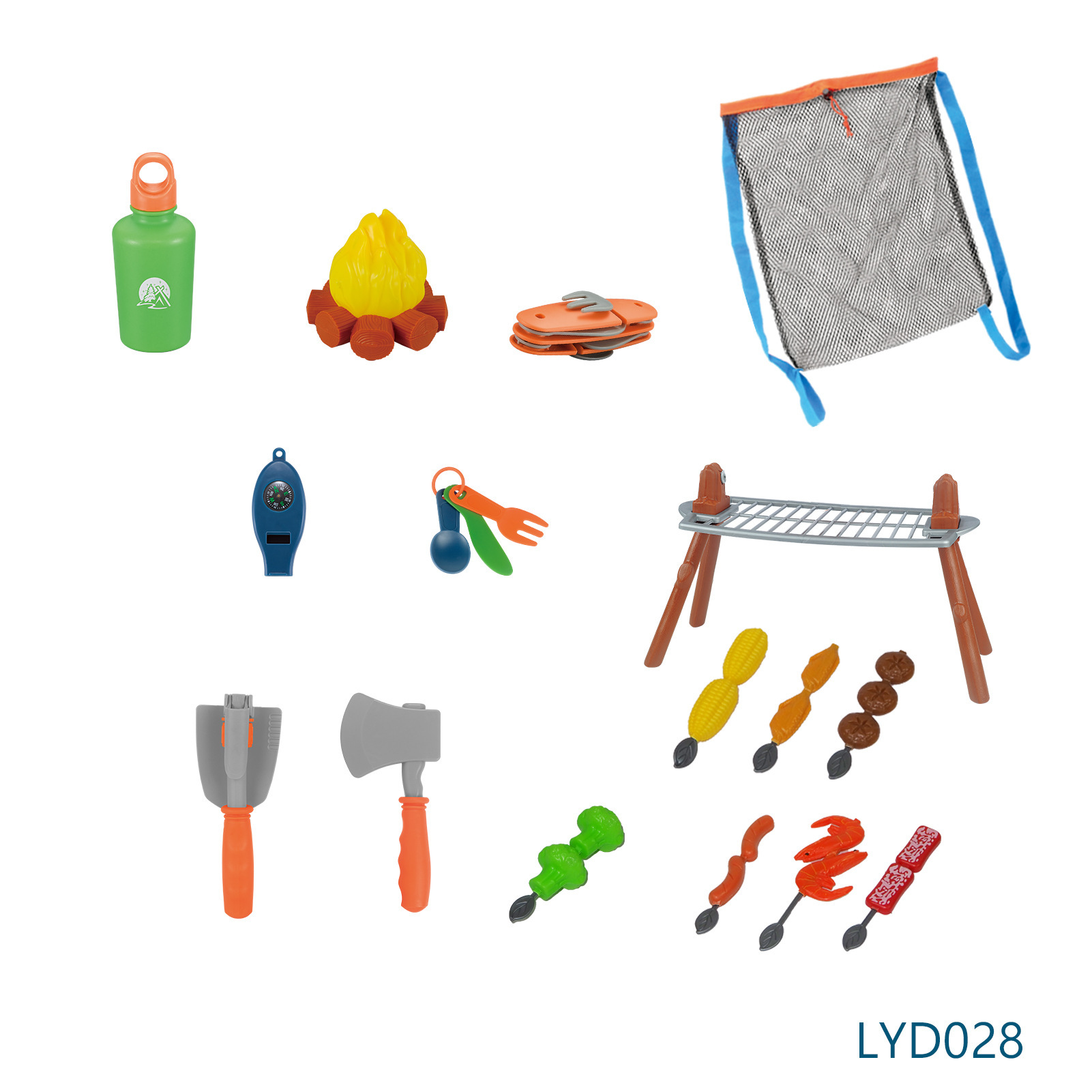 Juego de vajilla educativa para niños, para camping, picnic, con walkie-talkies, utensilios de cocina, para jugar al aire libre.